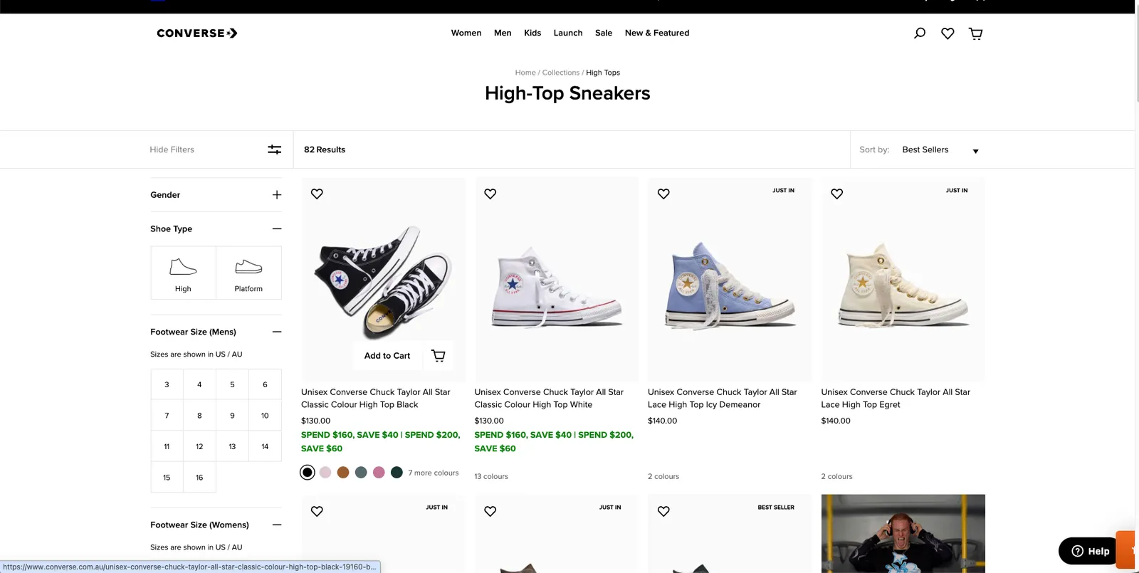 Feature development, marketing integrations, and platform upgrade for Converse/Hurley — screenshot 3 of 7