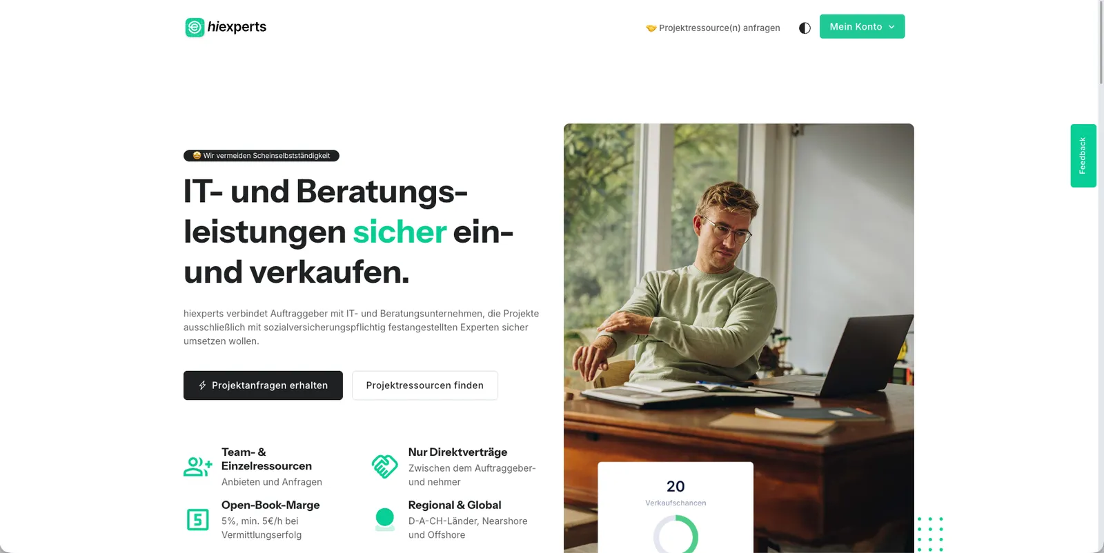 Job-to-candidate matching platform for Hiexperts.de — screenshot 1 of 4