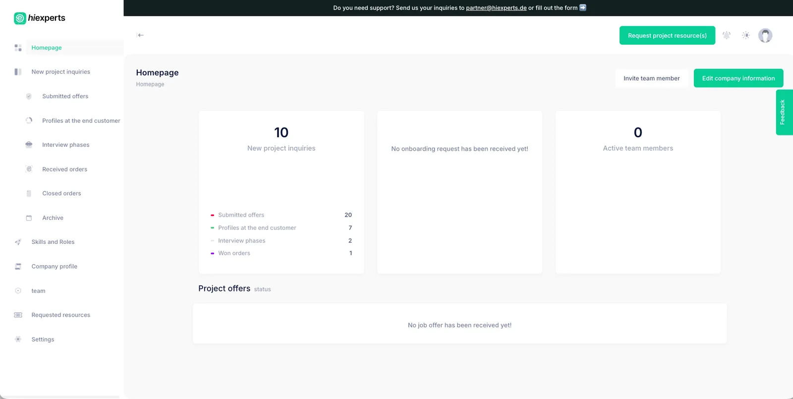 Job-to-candidate matching platform for Hiexperts.de — screenshot 3 of 4