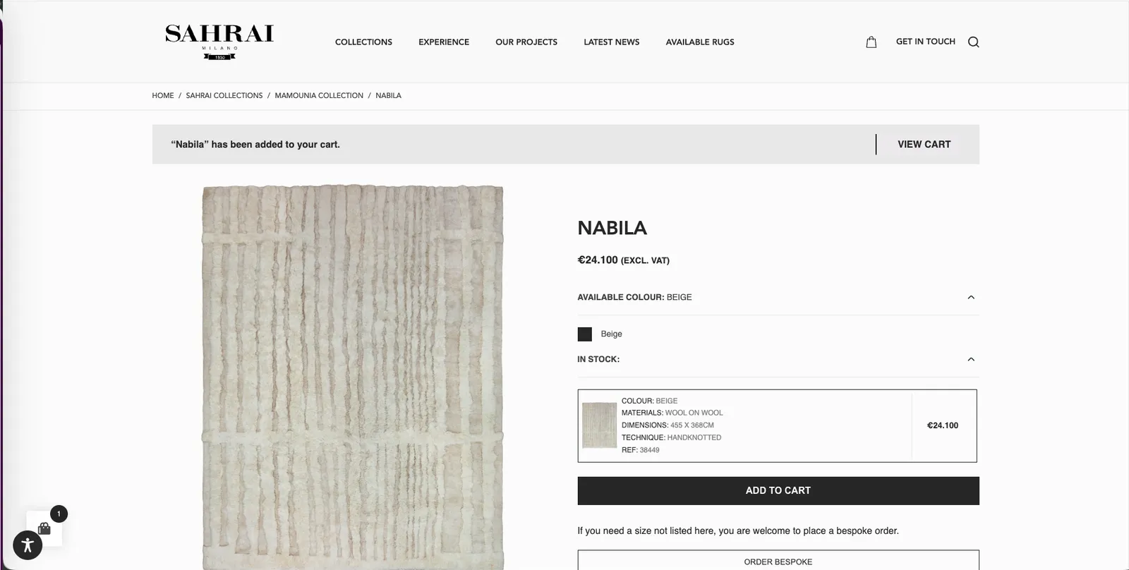 17-month platform build and major-version upgrade for a rug and carpet retailer — screenshot 4 of 5