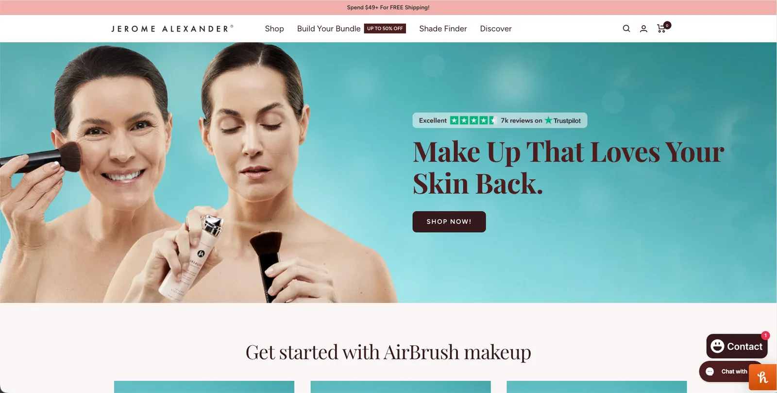 Legacy storefront migration to Magento 2 for jeromealexander.com — screenshot 1 of 4