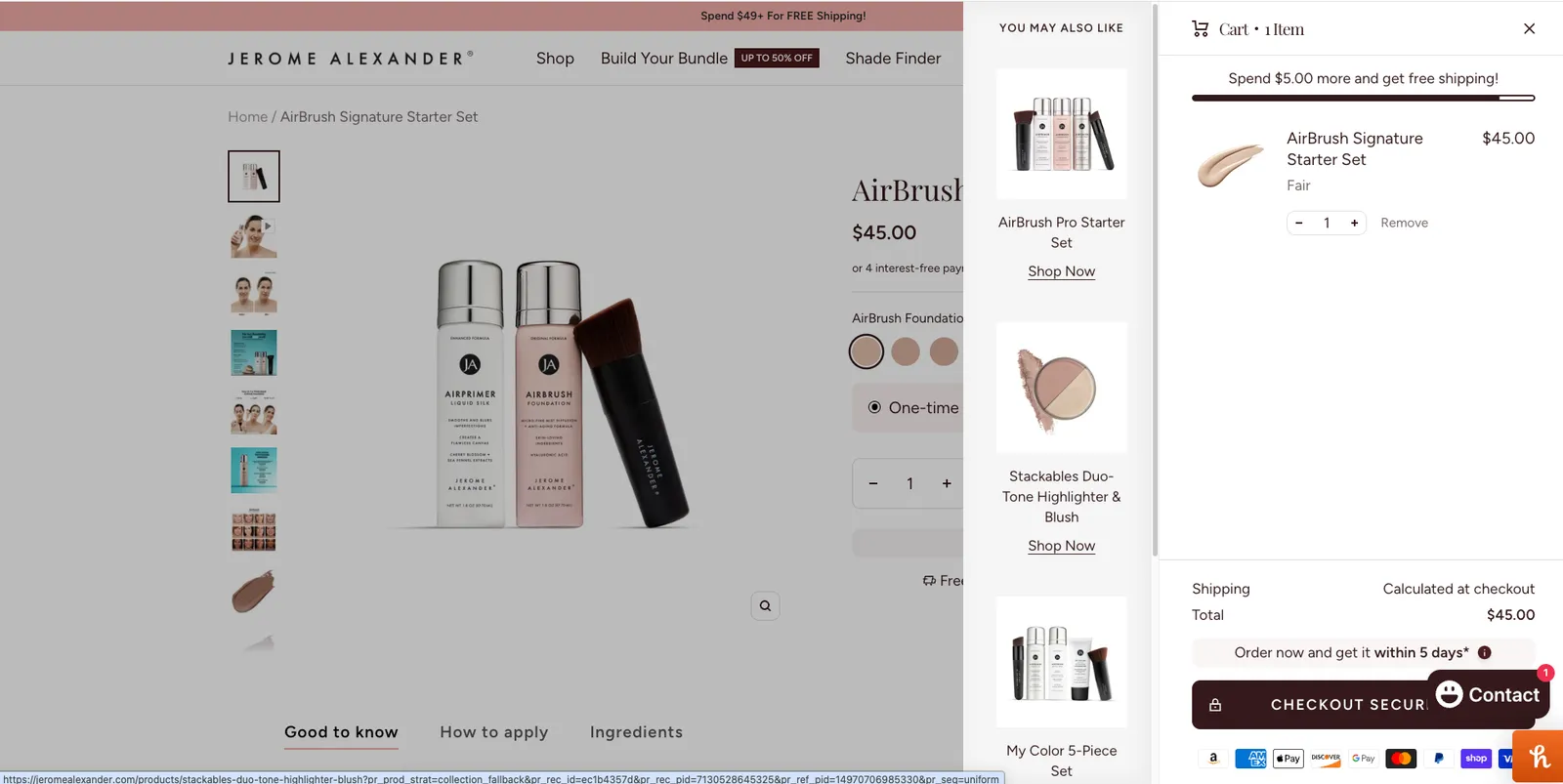 Legacy storefront migration to Magento 2 for jeromealexander.com — screenshot 3 of 4