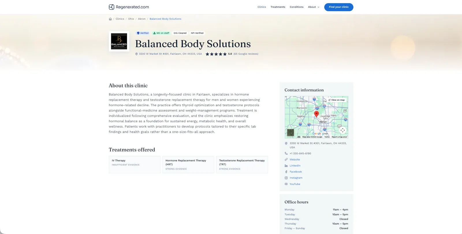 Clinic directory and subscription platform on Statamic (Laravel) — screenshot 3 of 4