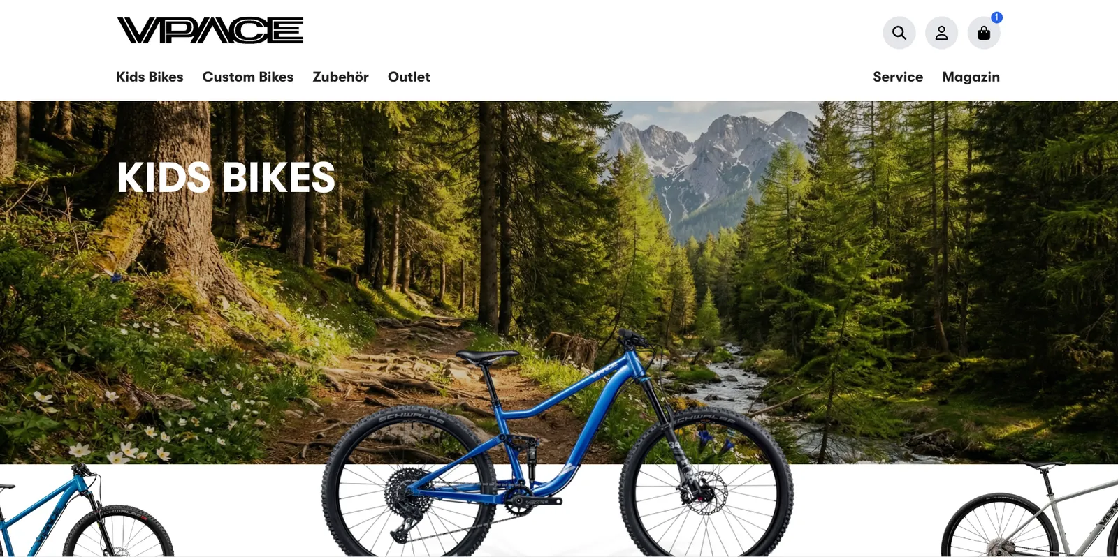 Headless commerce platform on Shopware 6 and Nuxt 3 for a bike retailer — screenshot 2 of 4
