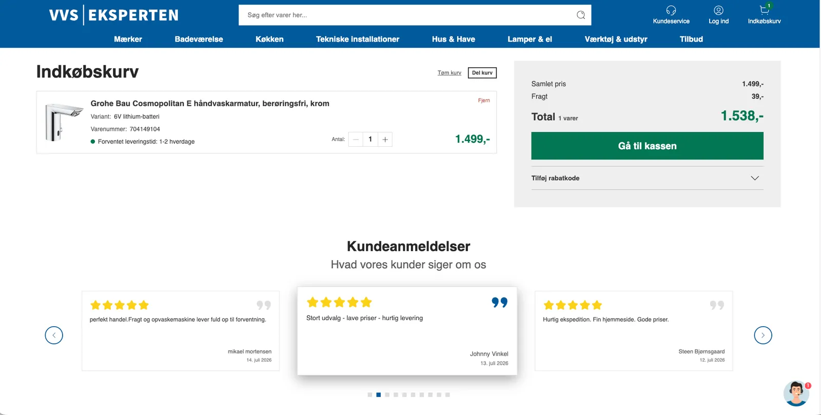 Drupal 8 to Magento 2 migration for vvs-eksperten.dk — screenshot 4 of 5
